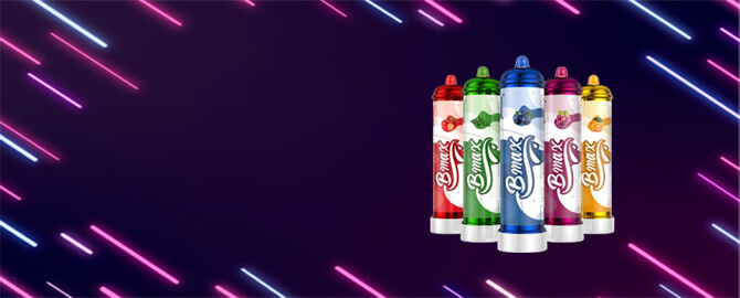 Bmax five different flavoured bottles